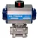 BI-TORQ 2" 3-Pc SS NPT Ball Valve W/Dbl. Acting Pneum. Actuator