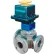 BI-TORQ 3" 3-Way L-Port SS 150# Flanged Ball Valve W/NEMA 4 115VAC
