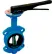 4" Wafer Style Butterfly Valve W/ EPDM Seals and 10 Position Handle