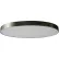 Amax Lighting 9" Round Convex LED Flush Mount Light 30W, 120V to 277V, 3000K, Nickel