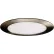 Amax Lighting 8" Round Cranium LED Flush Mount Light 30W, 120V to 277V, 3000K, Nickel