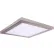 Amax Lighting 10" Square Platter LED Flush Mount Light, 40W, 120V, 3000K, Brush Nickle