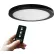 Amax Lighting 11" Round Multi-Color Temperature LED Flush Mount Light, Rmt Cntrl, 30W, 120V, Black