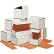 Global Industrial™ Corrugated Mailers, 8"L x 8"W x 6"H, White - Pkg Qty 50