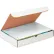 Global Industrial™ Corrugated Literature Mailers, 15-1/8"L x 11-1/8"W x 3"H, White - Pkg Qty 50