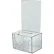 Global Approved 206388 Small Suggestion Box W/ Pocket, Lock & Keys, Clear, 5.5" x 3.5" ,1 Piece