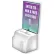 Global Approved 206777 Large Molded Suggestion Box W/ Pocket Lock & Key, White, 7.75" x 6", Acrylic