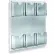 Global Approved 252066 6-Pocket Wall Mount Brochure Holder, 14.5" x 16" - Pkg Qty 2