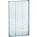 Global Approved 771322-CLR Pegboard Wall Panel, 13.5" x 22", Clear Opaque - Pkg Qty 2