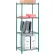 Nexel® 4 Shelf, Poly-Green® Wire Shelving Unit, Starter, 24"W x 14"D x 63"H