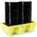 ENPAC® 5253-YE-D 2-Drum Poly-Spillpallet™ with Drain - 58 Gallon Cap.
