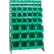 Quantum QRU-16S-220230240 Single Sided 16 Rail Unit w/ 16 QUS220, 18 QUS230, 12 QUS240 Bins Green