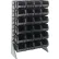 Quantum QRU-12S-240-24 Single Sided 12 Rail Unit With 24 QUS240 Ultra Stack & Hang Bins, Black
