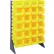 Quantum QRU-12S-240-24 Single Sided 12 Rail Unit With 24 QUS240 Ultra Stack & Hang Bins, Yellow