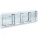 Global Approved 252064, Wall Mount Brochure HLR W/4 Pockets, 18.75"W x 5.5"H, CLR - Pkg Qty 2