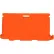 Stackable Safety Poly Barricade, 76-1/2"L, Orange