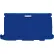 Stackable Safety Poly Barricade, 76-1/2"L, Blue