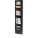 Global Industrial™ Medical Chart Hanging Wall File Holder, 20 Pockets, Black