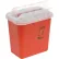 Covidien 2-Gallon Biohazard Sharps Container with Horizontal-Drop Opening Lid, Red
