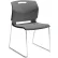 Global™ Armless Stacking Chair - Plastic - Shadow Gray - Popcorn Series