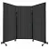 Portable Acoustical Partition Panel, AWRD  70"x8'4" With Casters, Gray
