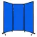 Portable Acoustical Partition Panel, AWRD  80"x8'4" With Casters, Blue