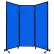 Portable Acoustical Partition Panel, AWRD 88"x8'4" With Casters, Blue