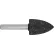 Century Drill 75202 Mounted Grinding Point 11/16" Dia. 1/4" Shank Size A12 Aluminum Oxide