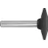 Century Drill 75206 Mounted Grinding Point 1-1/4" Dia. 1/4" Shank Size A37 Aluminum Oxide