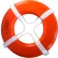 Kemp 20" Ring Buoy, Orange USCG Approved, 10-206-ORG