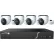 Speco ZIPL4D1 4-Channel Plug & Play NVR and IP Kit, 4 Dome Cameras, 1TB