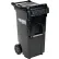 Global Industrial™ Mobile Trash Container, 35 Gallon Black