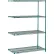 Nexel® 4 Shelf, Poly-Green® Wire Shelving Unit, Add-On, 24"W x 14"D x 63"H