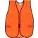 MCR™ V201 Safety Vest, Polyester Mesh, Hook Closure, Orange, One Size