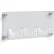 Global Approved 105584, Bi-fold Size Brochure Holder, 23"W x 1-1/4"D x 11"H