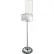 Large Clear Lottery Box on Pedestal Floor Stand w/ Pocket, Lock & Keys 9"W x 6-1/4"D x 52-3/4"H