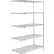 Nexel® 5 Shelf, Poly-Z-Brite® Wire Shelving Unit, Add On, 24"W x 18"D x 63"H