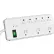GoGreen Power 8 Outlet Surge Protector w/ 750 joules, 6ft Cord, GG-18316WH - White