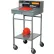 Winholt Mobile Open Base Shop Desk, Pigeonhole Riser, 24"W x 22"D, Gray