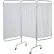 Drive Medical 13508 3-Panel Patient Privacy Screen, White Vinyl Panels and 1" Dia. Aluminum Tubing