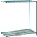 Nexel® 2 Shelf, Poly-Green® Wire Shelving Unit, Add On, 24"W x 14"D x 34"H