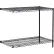 Nexel® 2 Shelf, Black Epoxy Wire Shelving Unit, Add On, 42"W x 14"D x 34"H