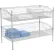 Nexel® 2 Shelf, Chrome Basket Wire Shelving Unit, Starter, 48"W x 18"D x 34"H