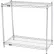 Nexel® 2 Shelf, Chrome Wire Shelving Unit, Starter, 36"W x 12"D x 34"H