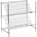 Nexel® 2 Shelf, Chrome Slant Wire Shelving Unit, Starter, 36"W x 18"D x 34"H