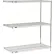 Nexel® 3 Shelf, Chrome Wire Shelving Unit, Add On, 24"W x 21"D x 54"H