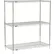 Nexel® 3 Shelf, Stainless Steel Wire Shelving Unit, Starter, 24"W x 21"D x 54"H