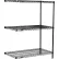 Nexel® 3 Shelf, Black Epoxy Wire Shelving Unit, Add On, 24"W x 14"D x 54"H