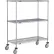 Nexel® 3 Shelf Truck, Nexelate®, 24"W x 18"D x 69"H, Polyurethane Swivel Casters