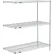 Nexel® 3 Shelf, Poly-Z-Brite® Wire Shelving Unit, Add On, 24"W x 14"D x 54"H